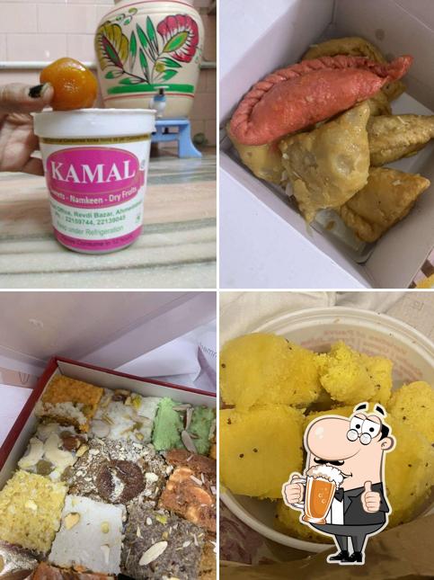 You can get a glass of light or dark beer