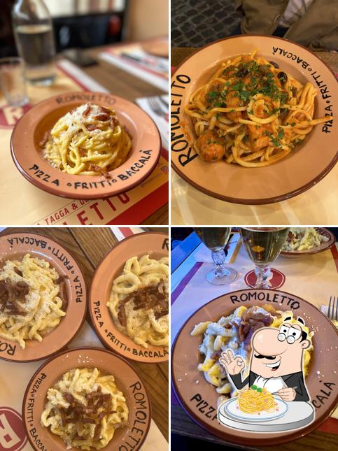 Spaghetti alla carbonara al Romoletto