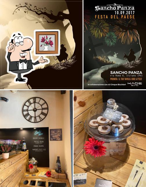 Dai un’occhiata alla foto che presenta la interni e esterno di Sancho Panza pub pizzeria