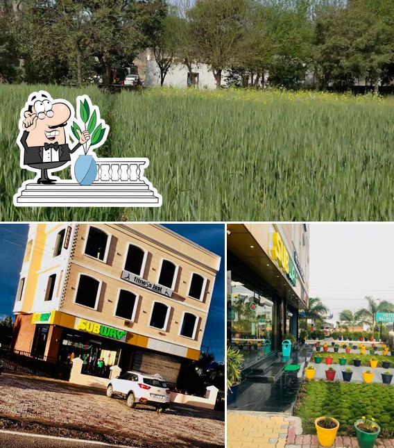 The exterior of Subway