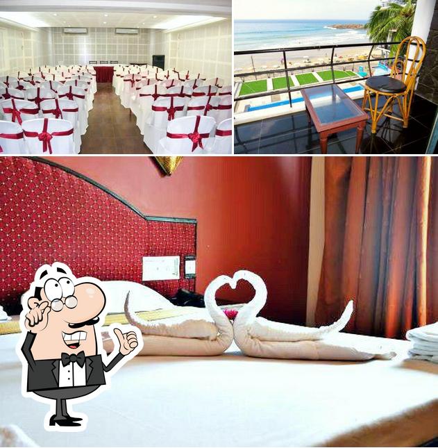 The interior of Neelakanta Seafood House