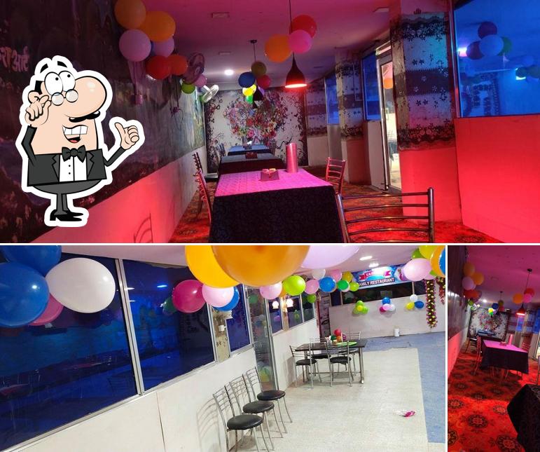 The interior of Yashraj Family Restaurant