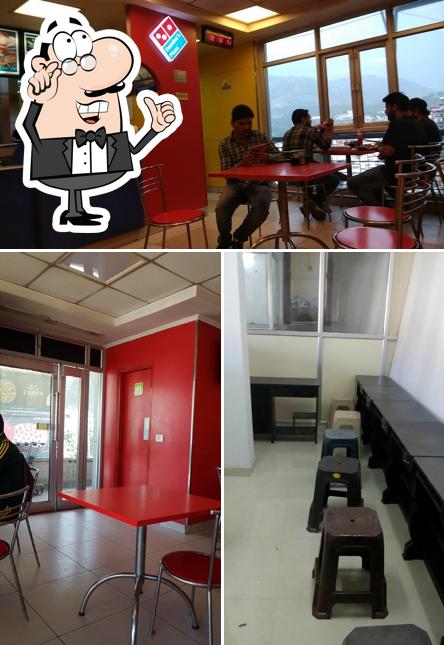 The interior of Domino's Pizza Saproon, Solan