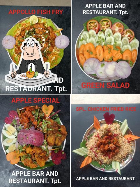 Food at Apple Bar and Restaurant