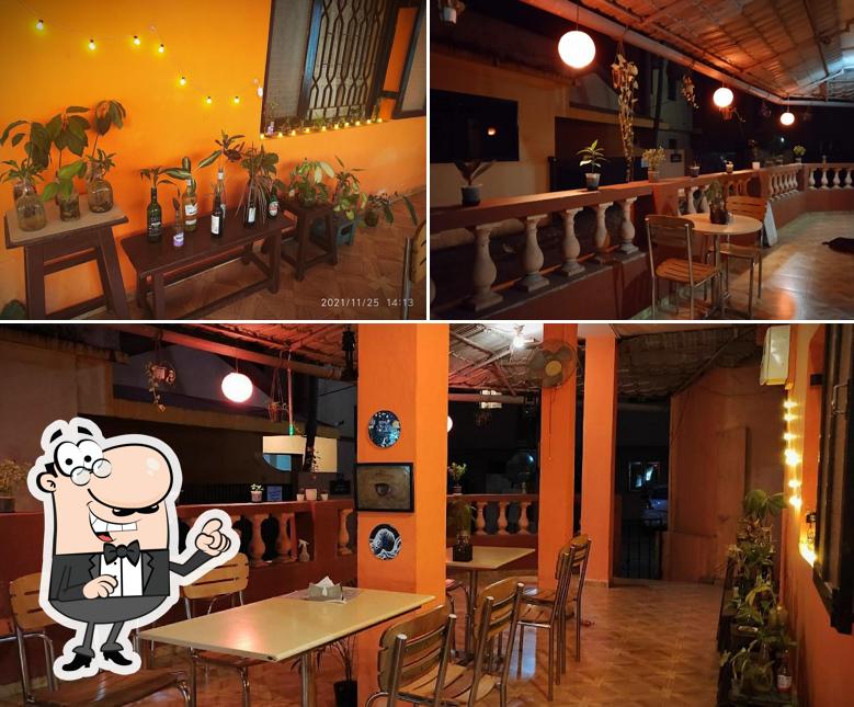 Take a seat at one of the tables at Vinfran Cafe