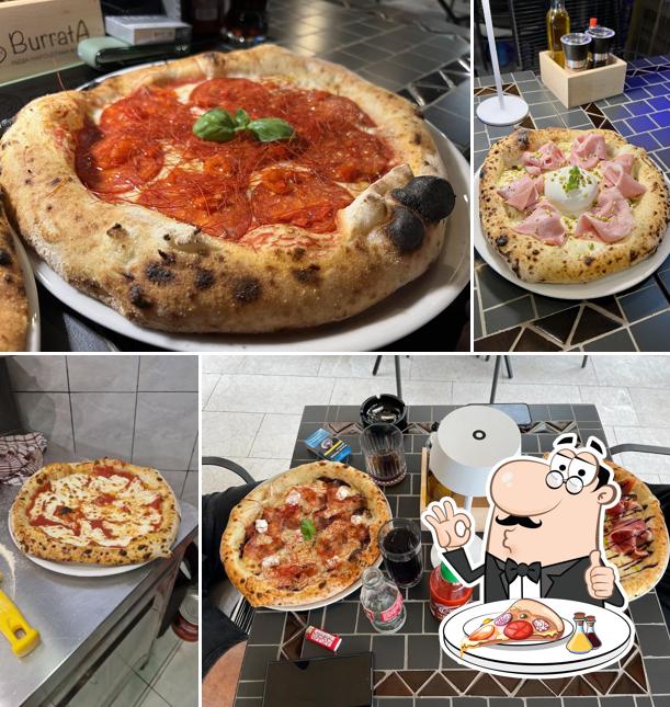 Burrata pizza & pasta