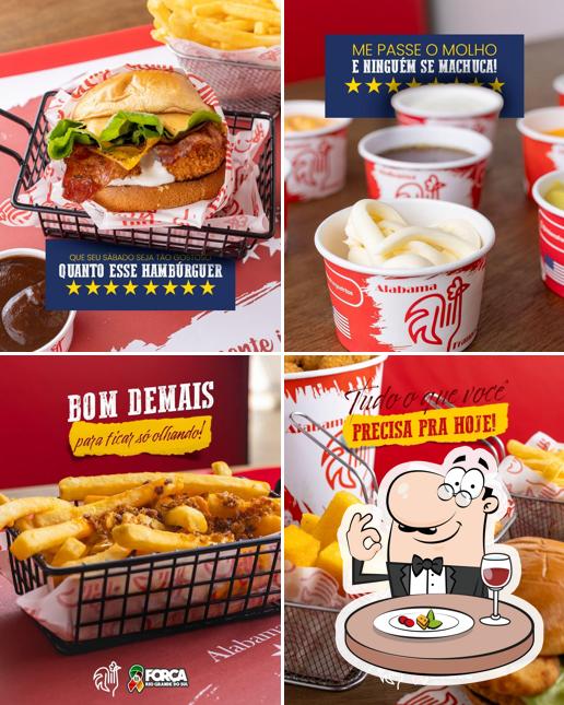 Platos en Alabama Frangos Fritos - Estancia Velha