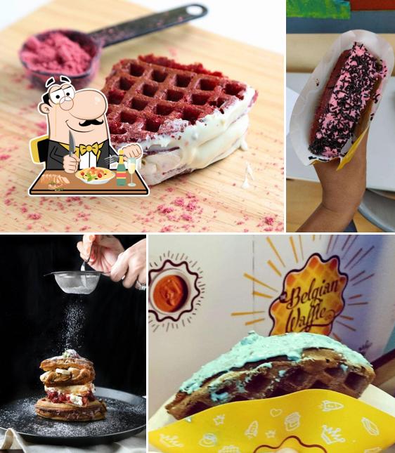 Chocolate mousse at The Belgian Waffle Co