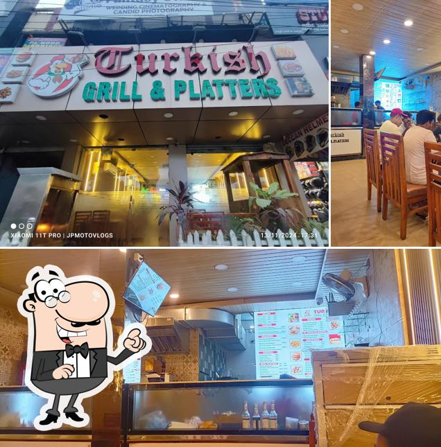 The interior of Turkish grill & platers