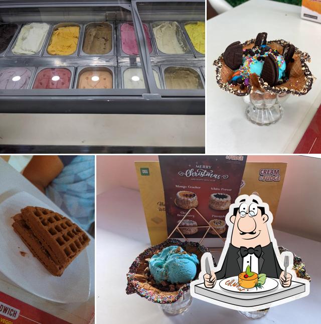 Food at Cream and Fudge Ice Cream Shop Thanjavur