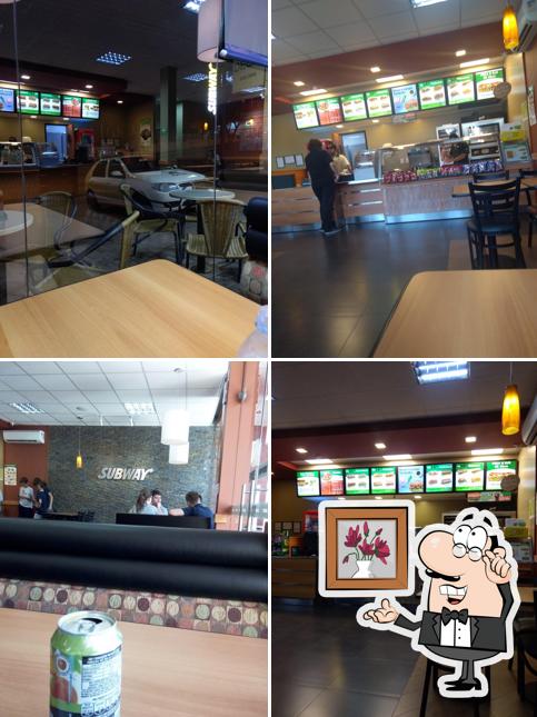 O interior do Subway