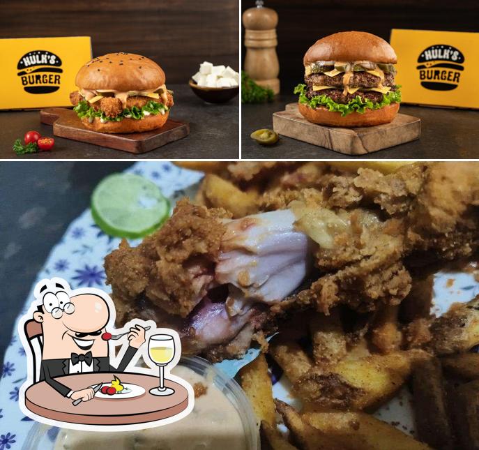 Food at Hulk's Burger
