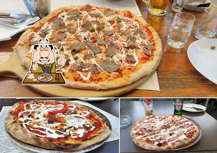A Pizzeria Ježić, puoi ordinare una bella pizza