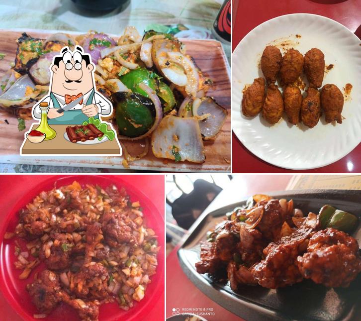 Order meat meals at Chanakya Bar-Be Que Sizzlers Restaurant