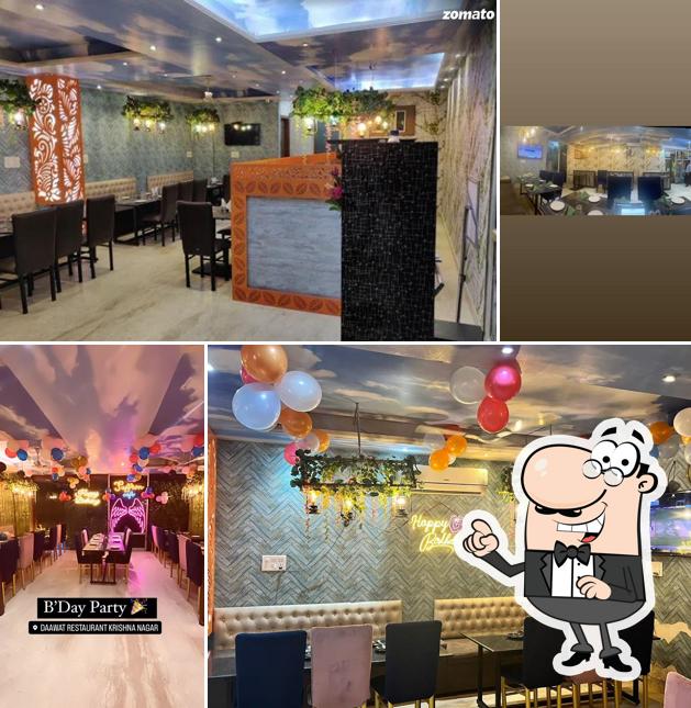 Check out how Daawat Restaurant and Saffron Caffe looks inside