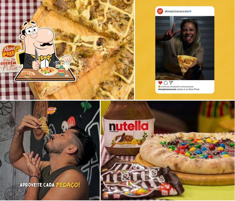 Comida em Alôw Pizza