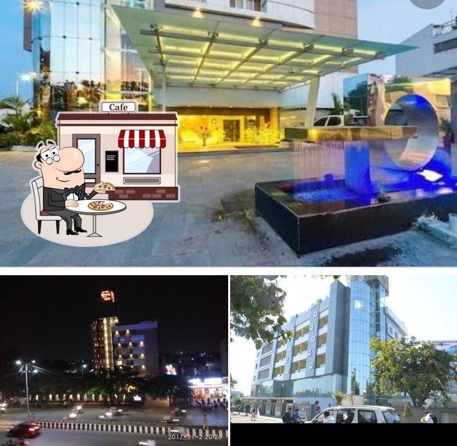 The exterior of Hotel Rangoli Pearl