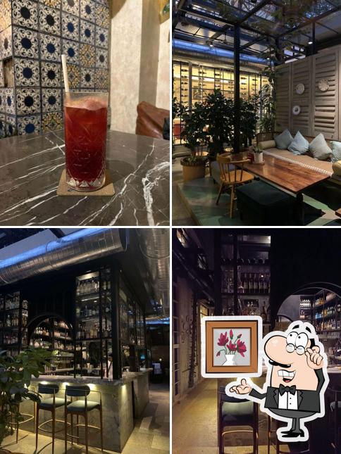 The interior of PCO Cocktail Bar