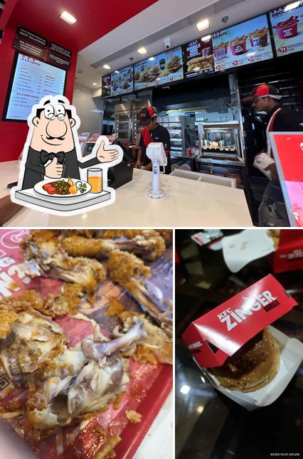 The picture of KFC’s food and interior