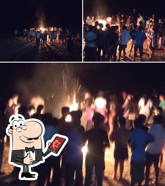 Here's a pic of Krishna Grand Beach Restaurant Vannalli