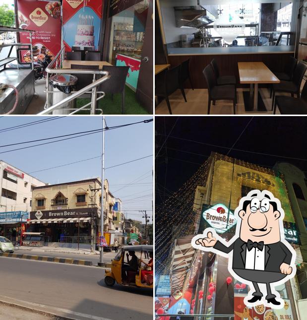 Take a look at the image displaying interior and exterior at Brown Bear Bakers - Malkajgiri