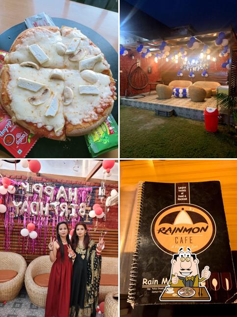 Get pizza at Rainmon cafe