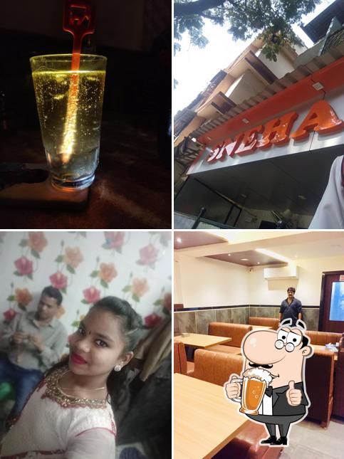 You can get a pint of light or dark beer