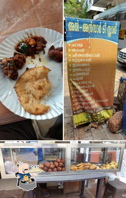 Food at Al Ansar tea stall