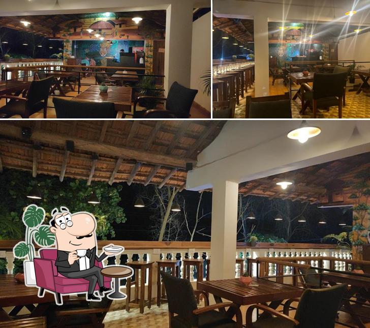 The interior of Because restaurant