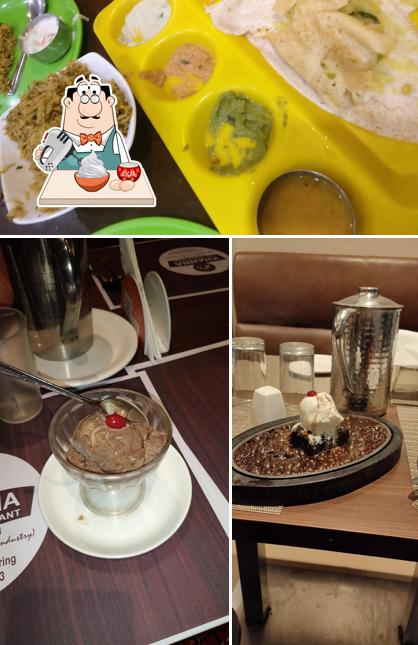 Khanna Veg Restaurant serves a number of sweet dishes