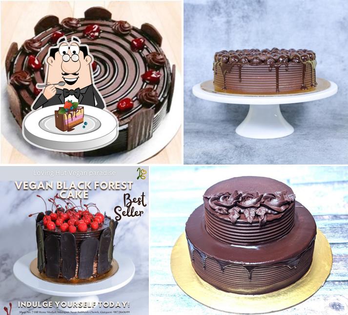 Chocolate cake at Loving Hut - The Vegan Paradise