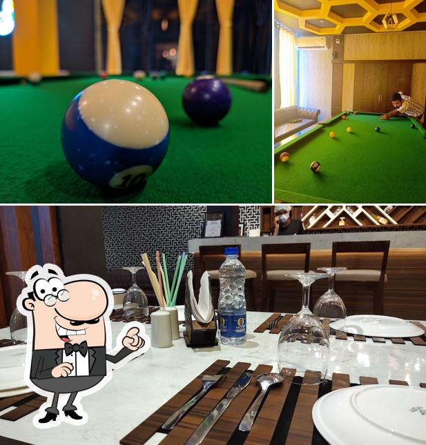 The interior of MR. Tandoori