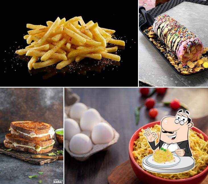 Spaghetti carbonara at Time Pause Cafe