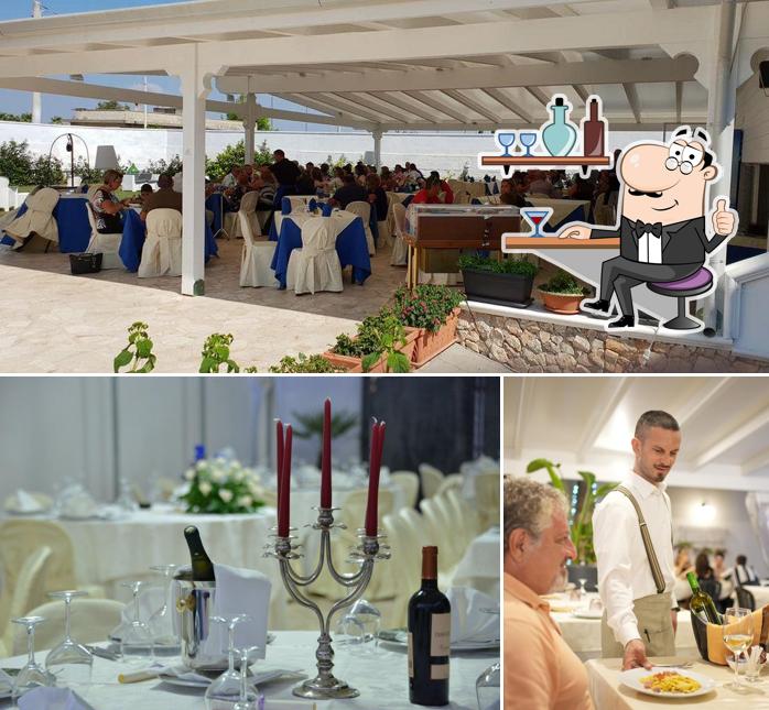 Ristorante Pizzeria La Favorita si caratterizza per la interni e tavolo da pranzo