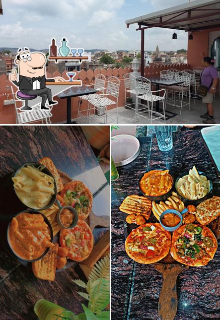 The interior of Basil and Olives