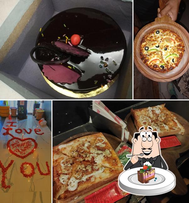 Chocolate cake at Cafe crush Room