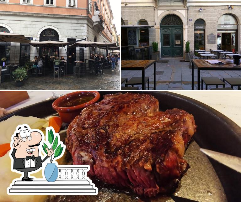 Tra le diverse cose da PURO si possono trovare la esterno e cibo