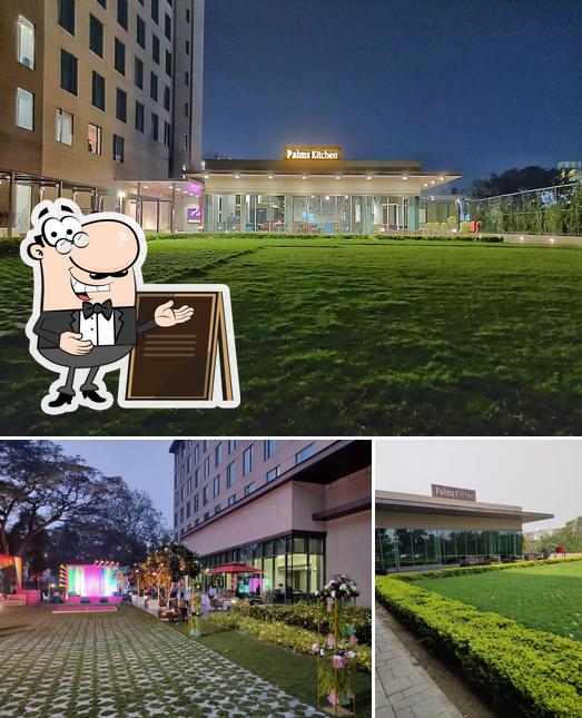 The exterior of Palms Kitchen and Bar