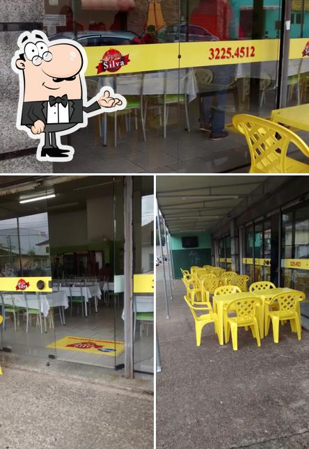O interior do Restaurante Silva