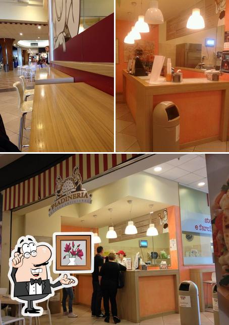 Gli interni di La Piadineria