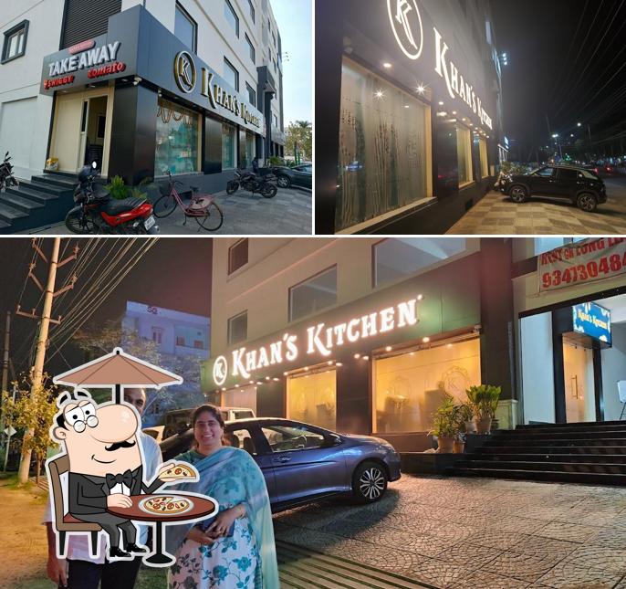 The exterior of Khan's kitchen