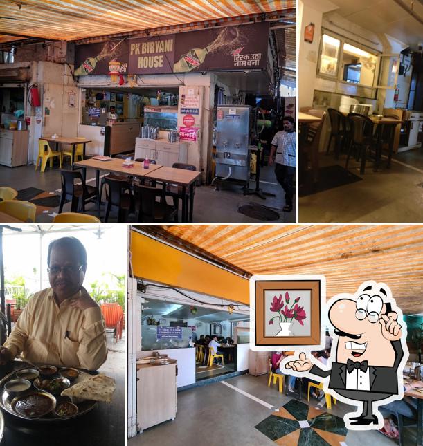 The interior of P.K. Dum Biryani House