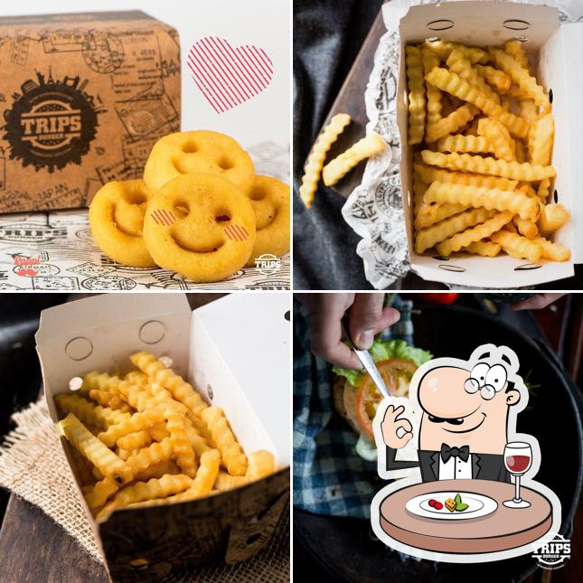 Comida em Trips Burger