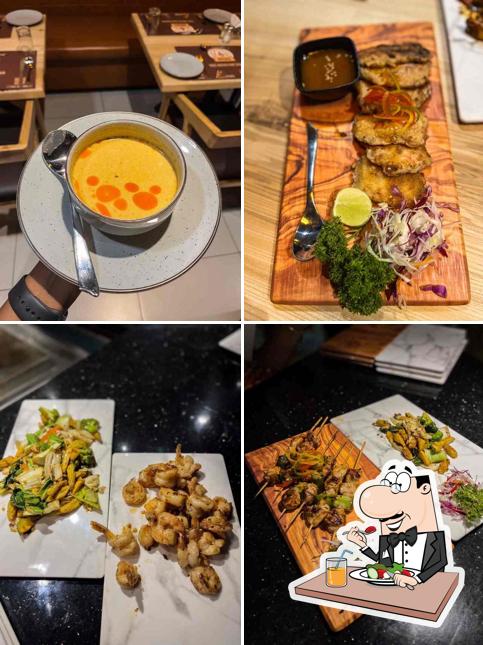 Food at Oishii Pan Asian Fine Dining