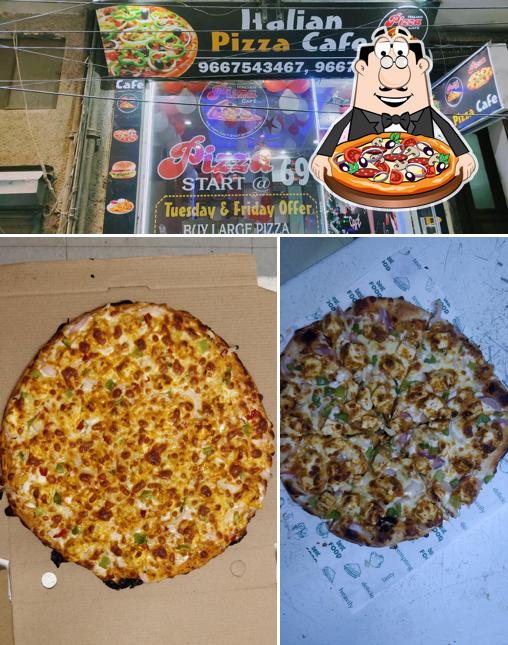 At Italian Pizza Cafe, you can enjoy pizza