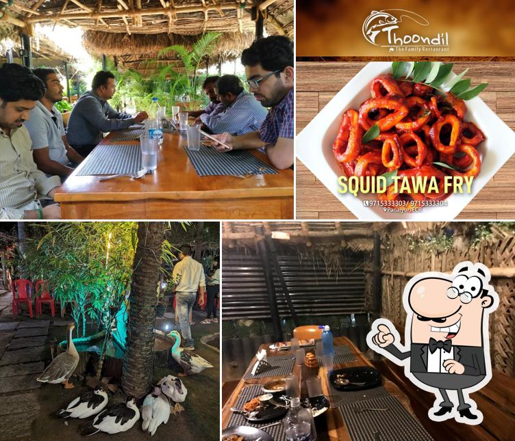 The interior of Thoondil The Family Restaurant