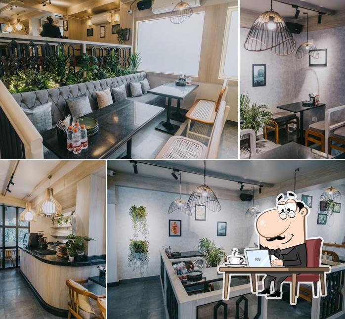 The interior of Cherrry bean Café, Shillong