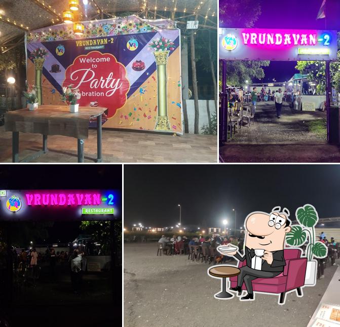 The interior of Vrundawan-2 Garden Restaurant