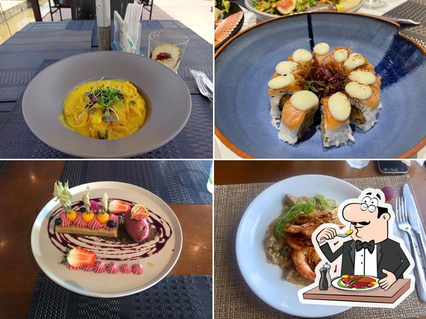 Platos en Zephyr Seafood & Sushi