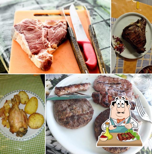 Piatti di carne vengono proposti a La Tana del Lupo Griglieria